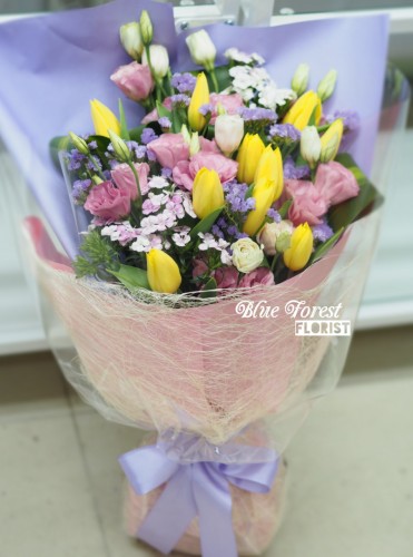 荷蘭黃色鬱金香花束10枝裝