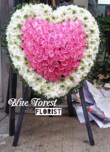 心形帛事花籃11