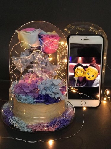 *訂造*人像保鮮花燈牌5