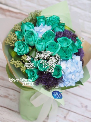 *［特別之最•獨家產品］荷蘭淺綠色玫瑰花花束