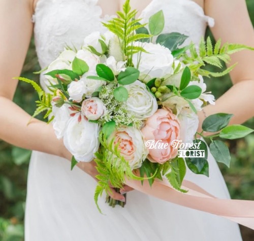 牡丹花法式花球（仿真花）3色選擇