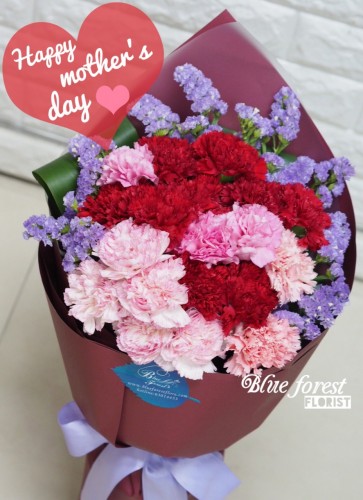 Mother's day精選-混合色康乃馨花束