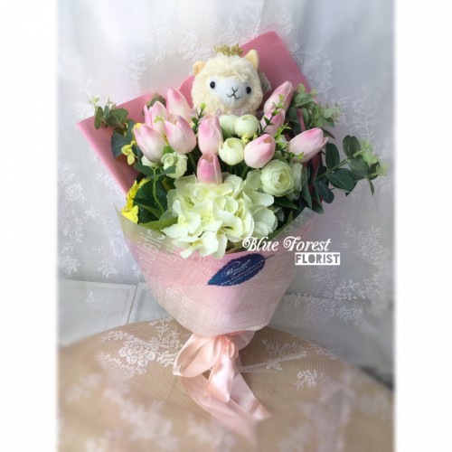 草泥馬公仔花束