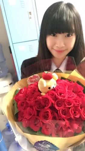 客人滿意回相片及好評*肯亞圓形紅玫瑰花束