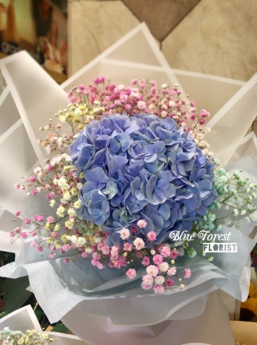 *荷蘭秀球配彩虹滿天星*