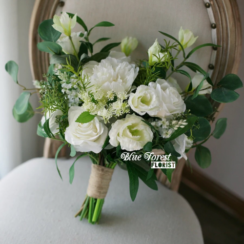 白牡丹洋桔梗花球（仿真花）