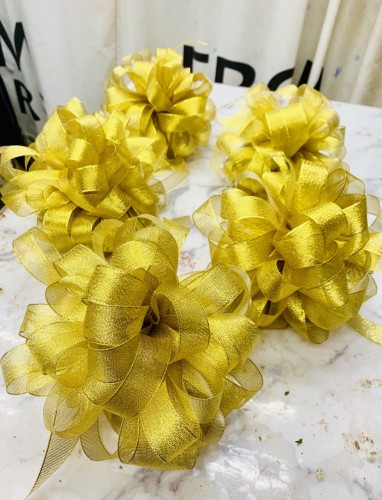 開張剪綵花球（金色）